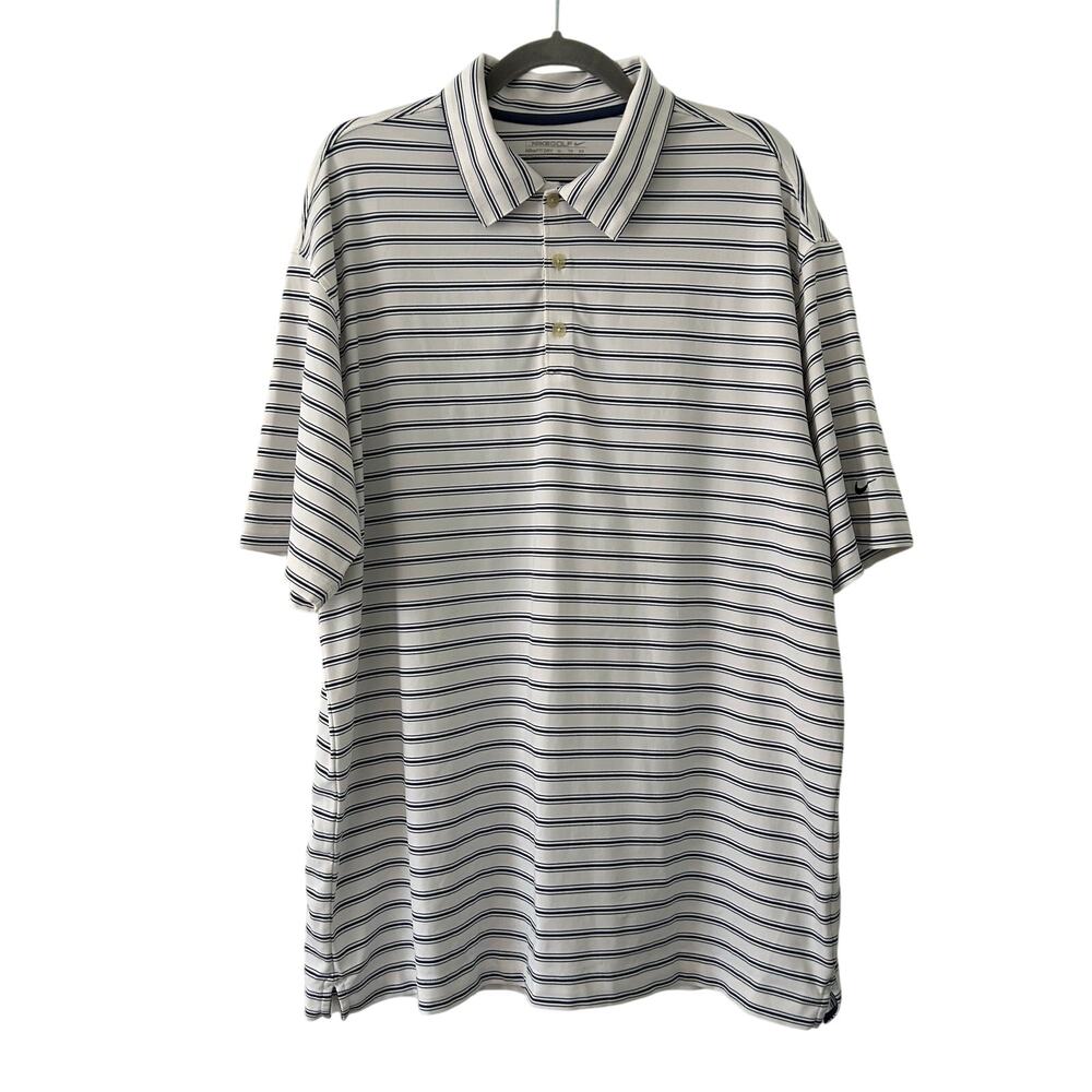 Nike Men's Dri Fit Golf Performance Striped Short Sleeve Polo Shirt XL X-Large